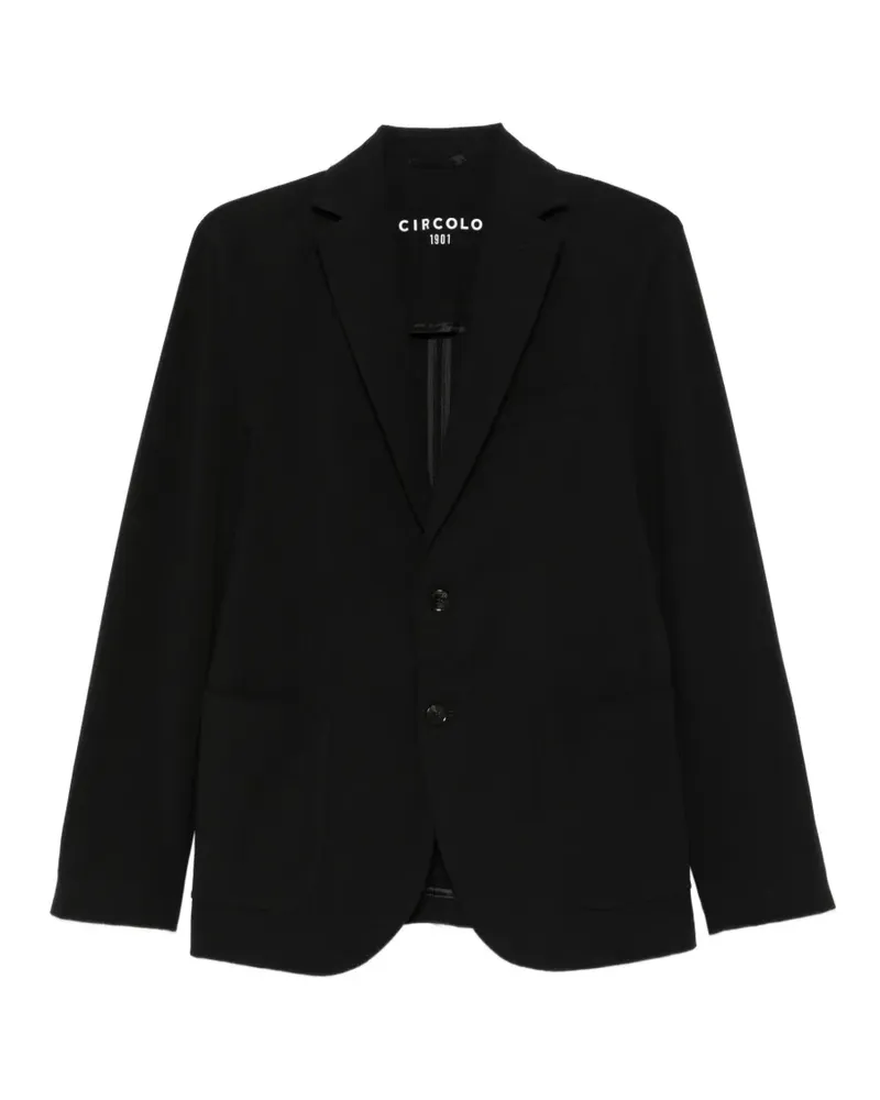 CIRCOLO 1901 Sakko mit eingefassten Taschen - Schwarz Schwarz
