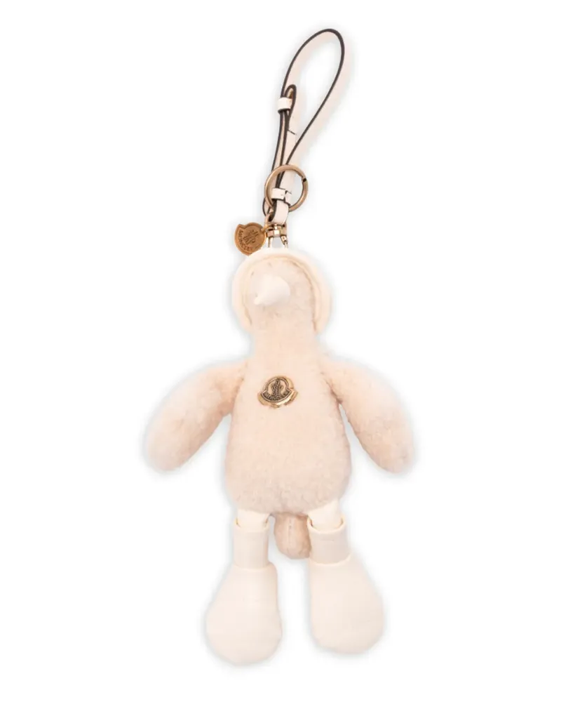 Moncler Strukturierter MonDuck Schlüsselanhänger - Nude Nude
