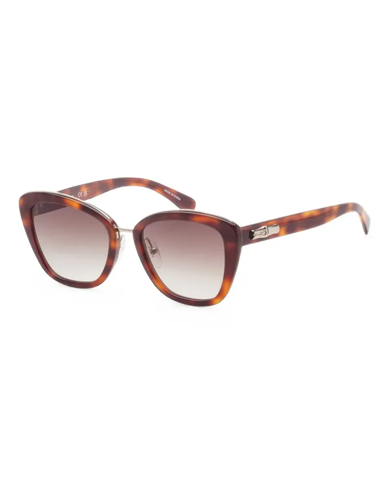 Longchamp Cat-Eye-Sonnenbrille in Schildpattoptik - Braun Braun