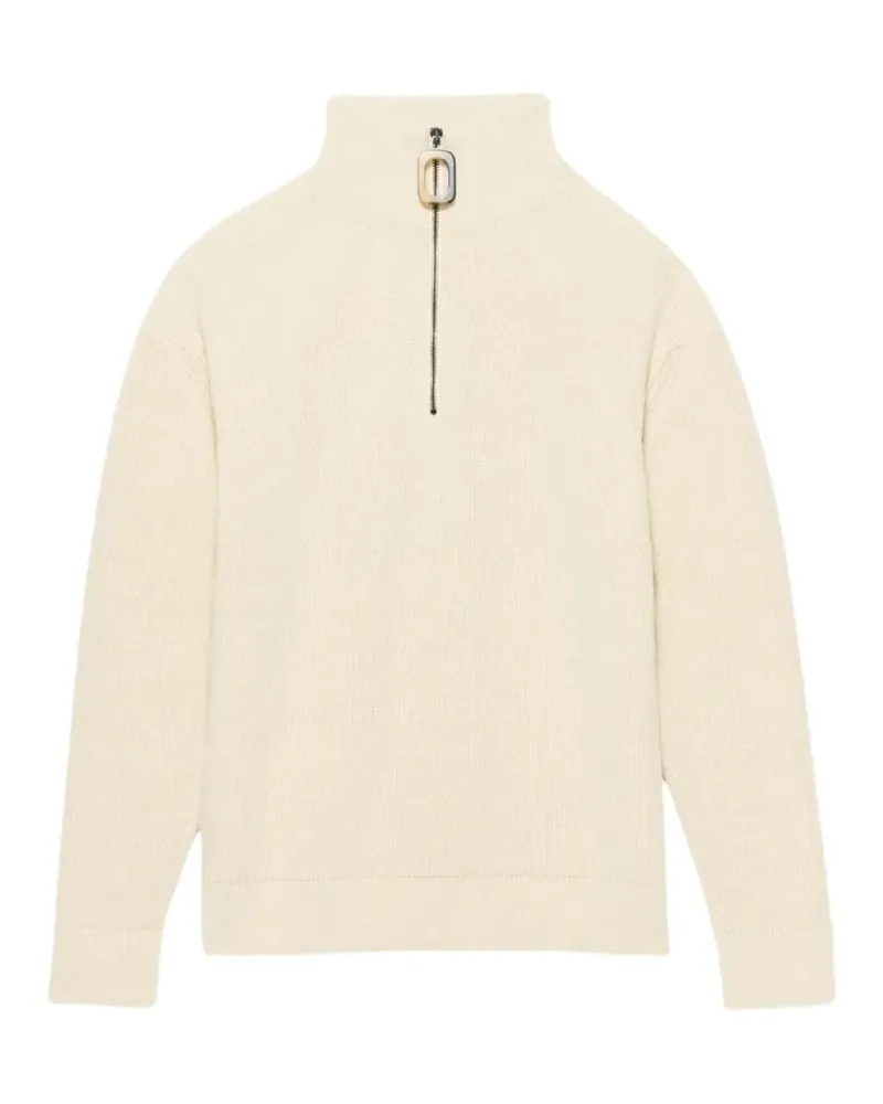 J.W.Anderson Gerippter Pullover mit Reißverschluss - Nude Nude