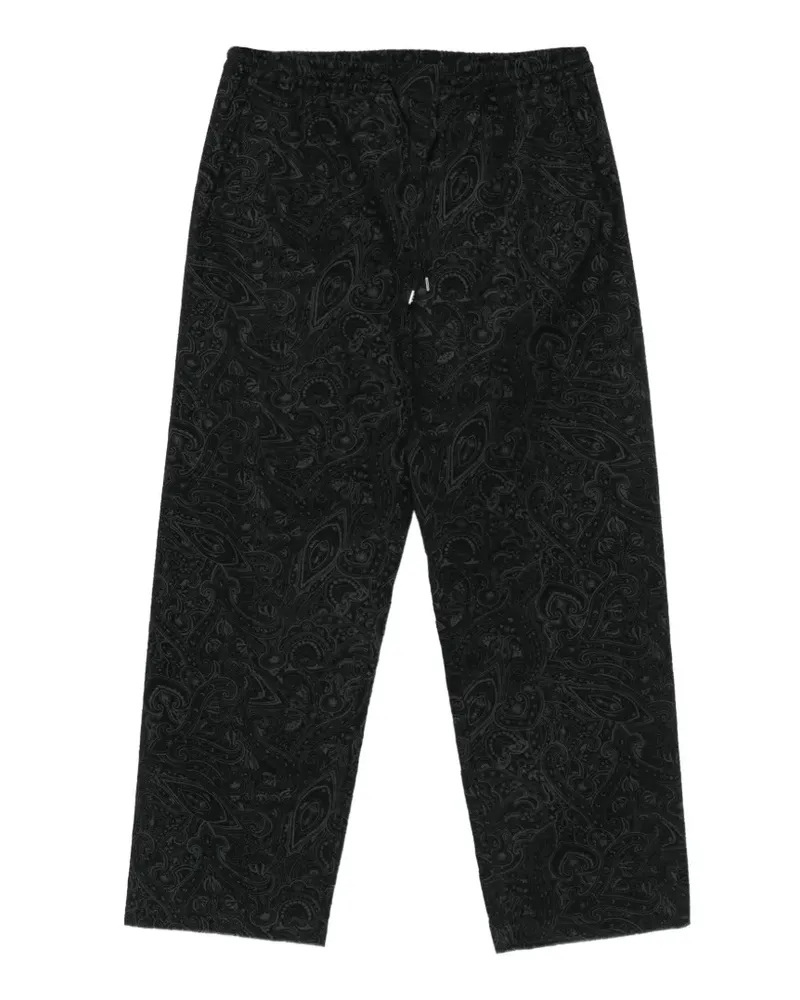 A Kind Of Guise Samurai Hose mit Paisleymuster - Schwarz Schwarz