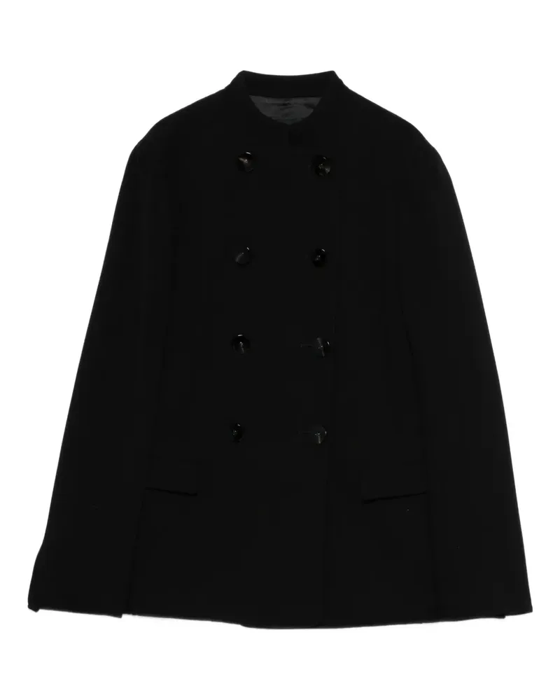 Giorgio Armani mandarin-collar double-breasted jacket - Schwarz Schwarz