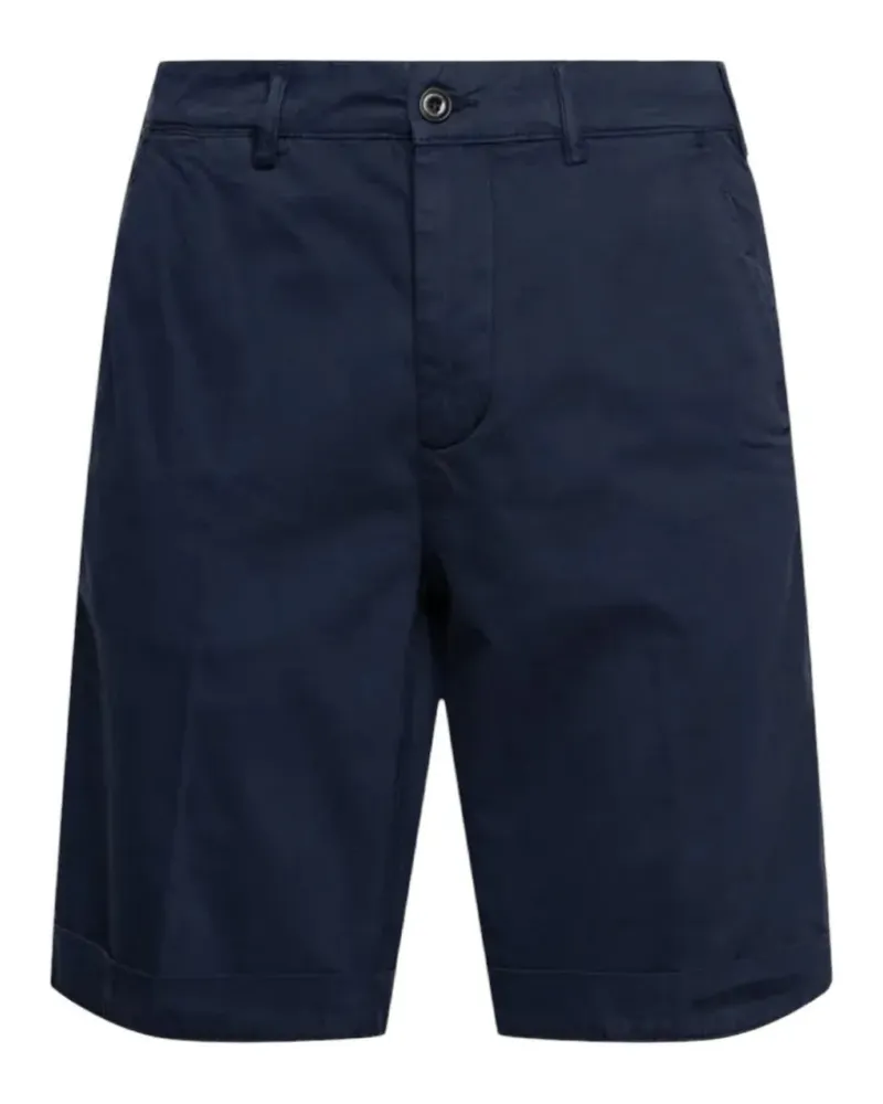 40Weft logo-patch shorts - Blau Blau