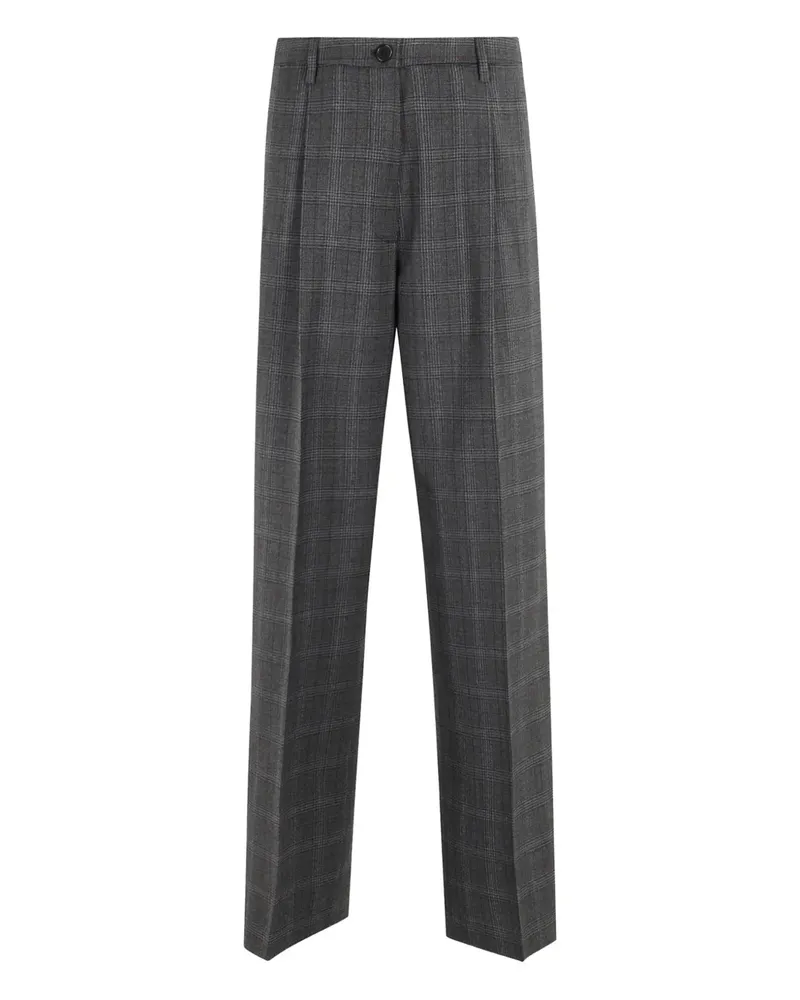 ASPESI checked trousers - Grau Grau
