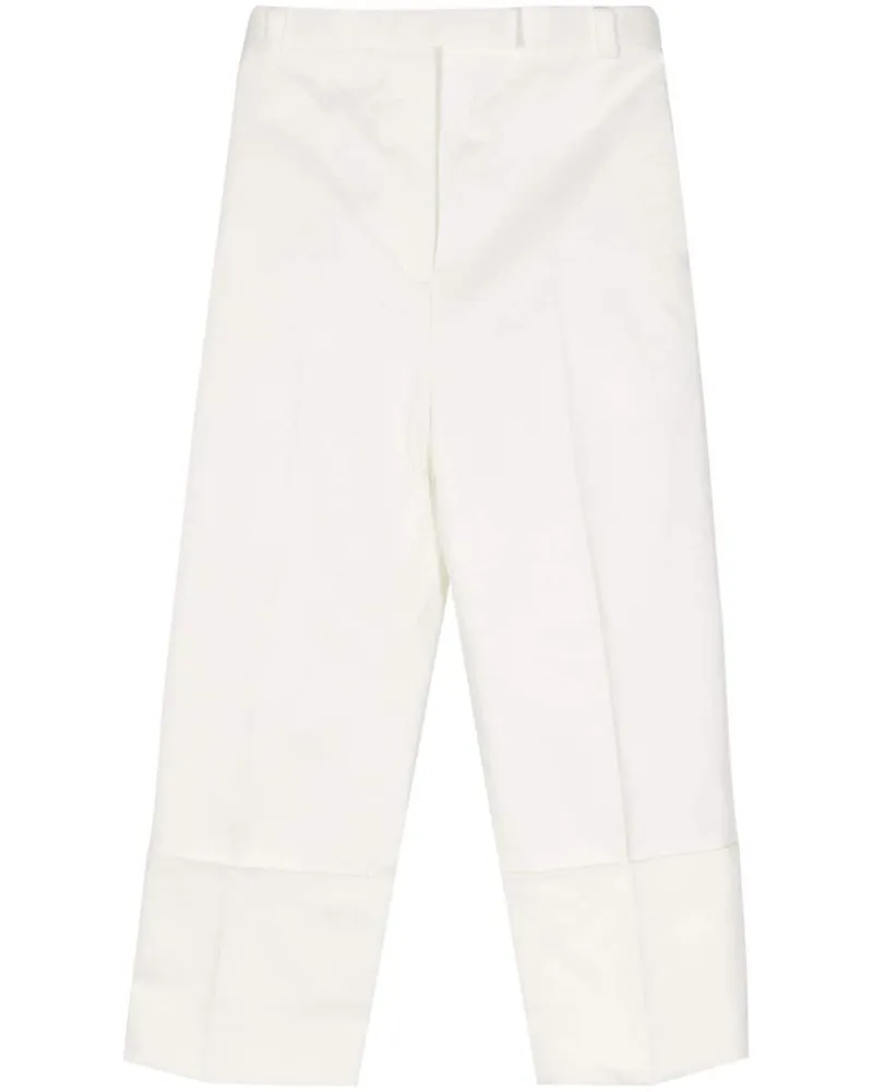 Thom Browne Tapered-Hose mit Bügelfalten - Weiß Weiß