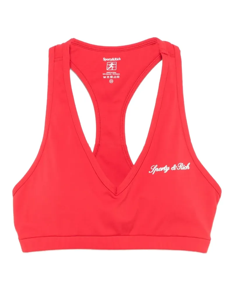 SPORTY & RICH Sport-BH mit Racerback - Rot Rot