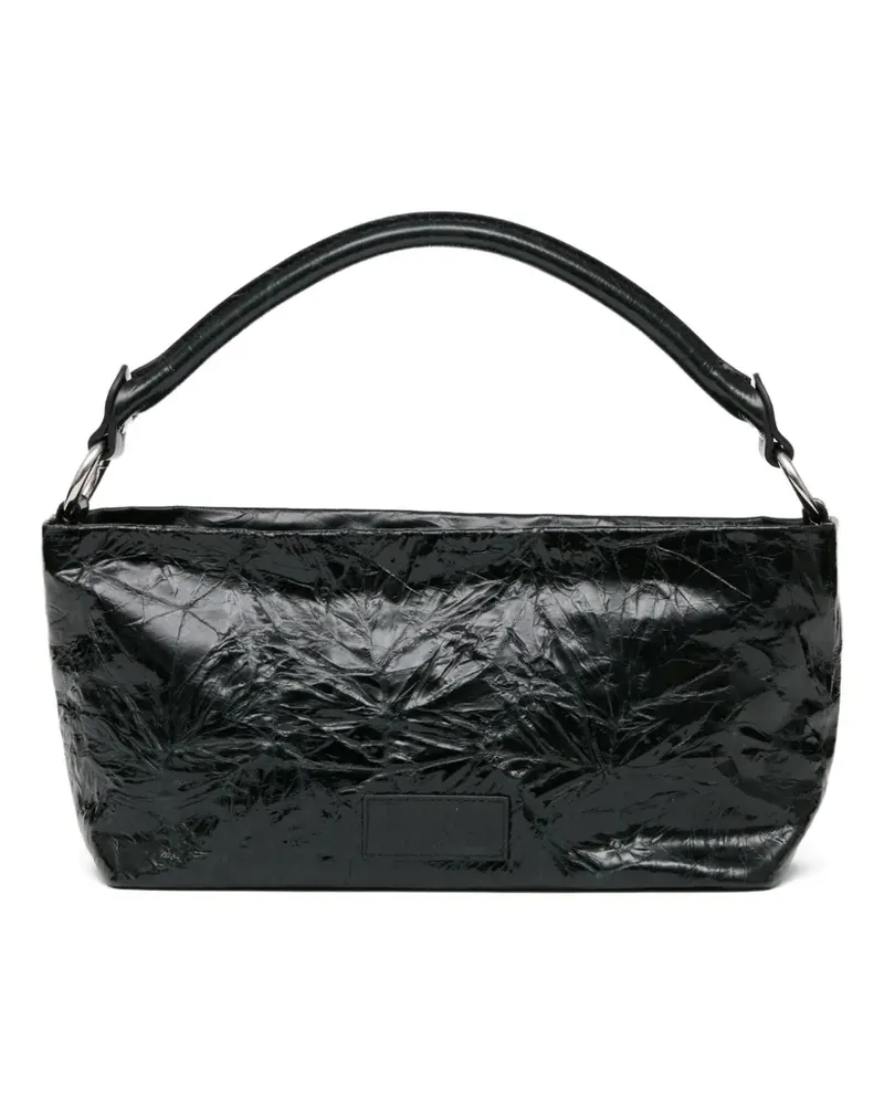 Maison Margiela Strukturierte Schultertasche mit Henkel - Schwarz Schwarz