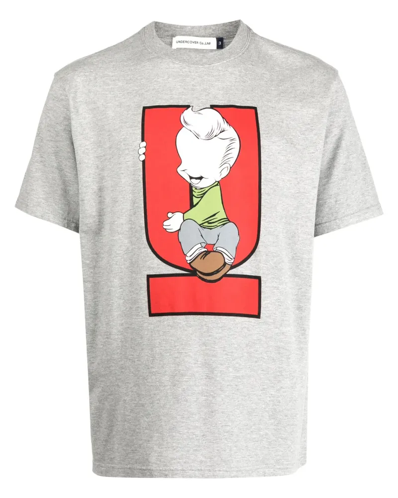 Undercover T-Shirt mit Print - Grau Grau