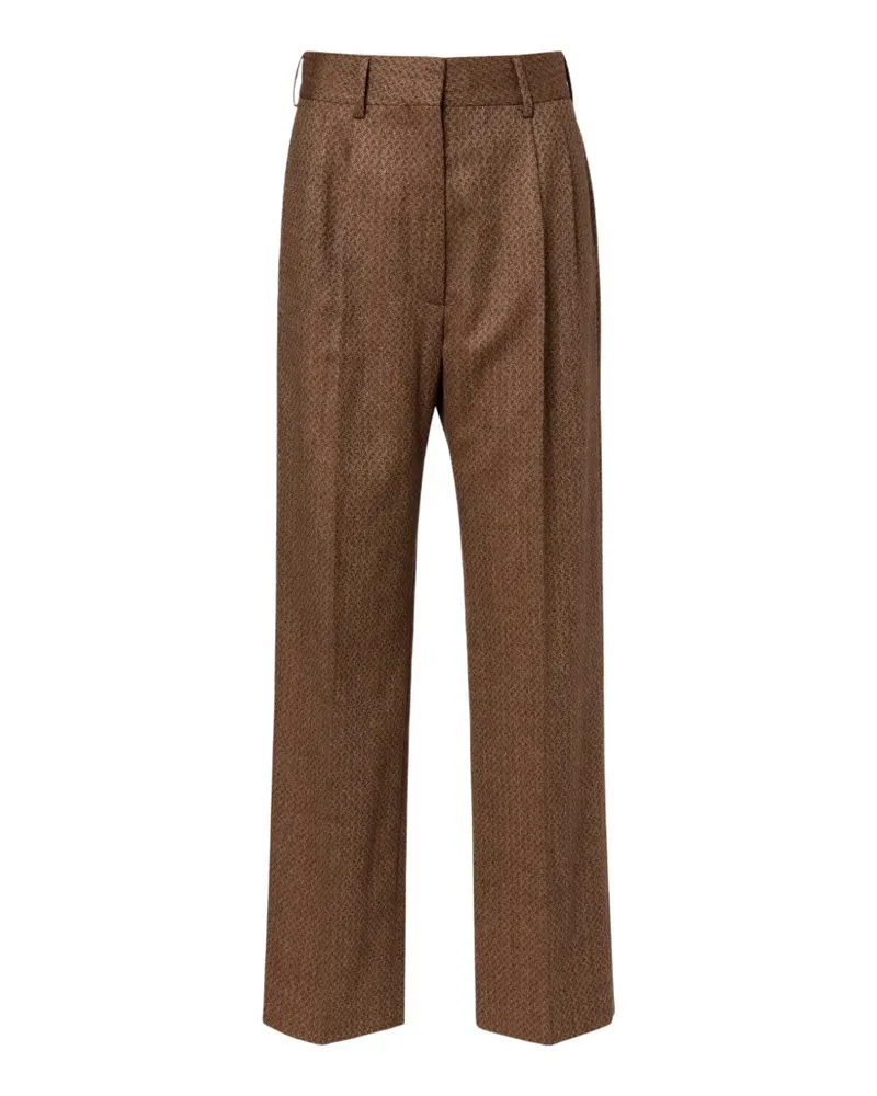 Blazé Milano Klassische Hose mit Bügelfalten - Braun Braun