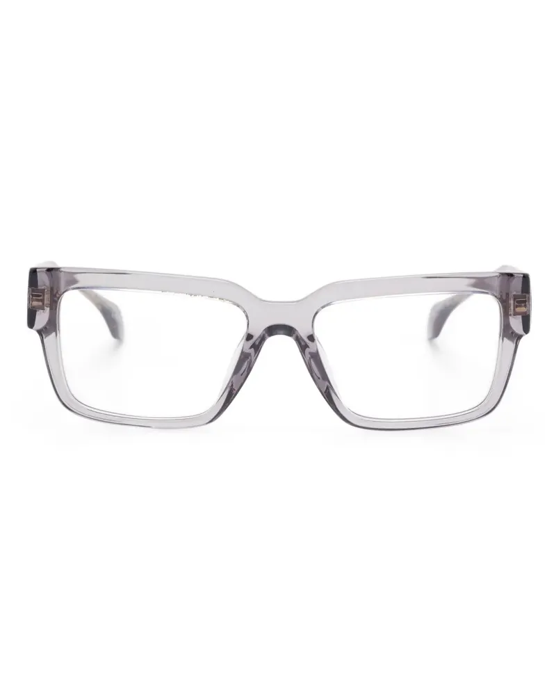 Versace Brille mit eckigem Gestell - Grau Grau
