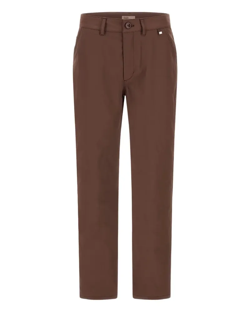 Herno Hose mit Logo-Detail - Braun Braun