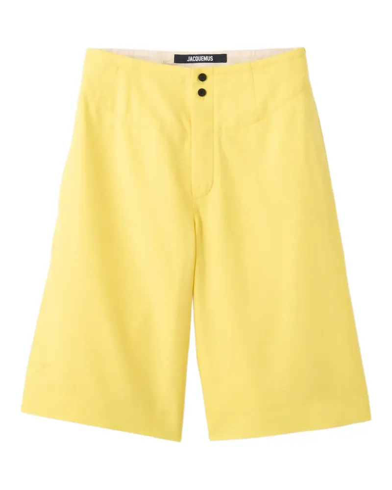 Jacquemus The Moisson Shorts mit Logo-Stickerei - Gelb Gelb