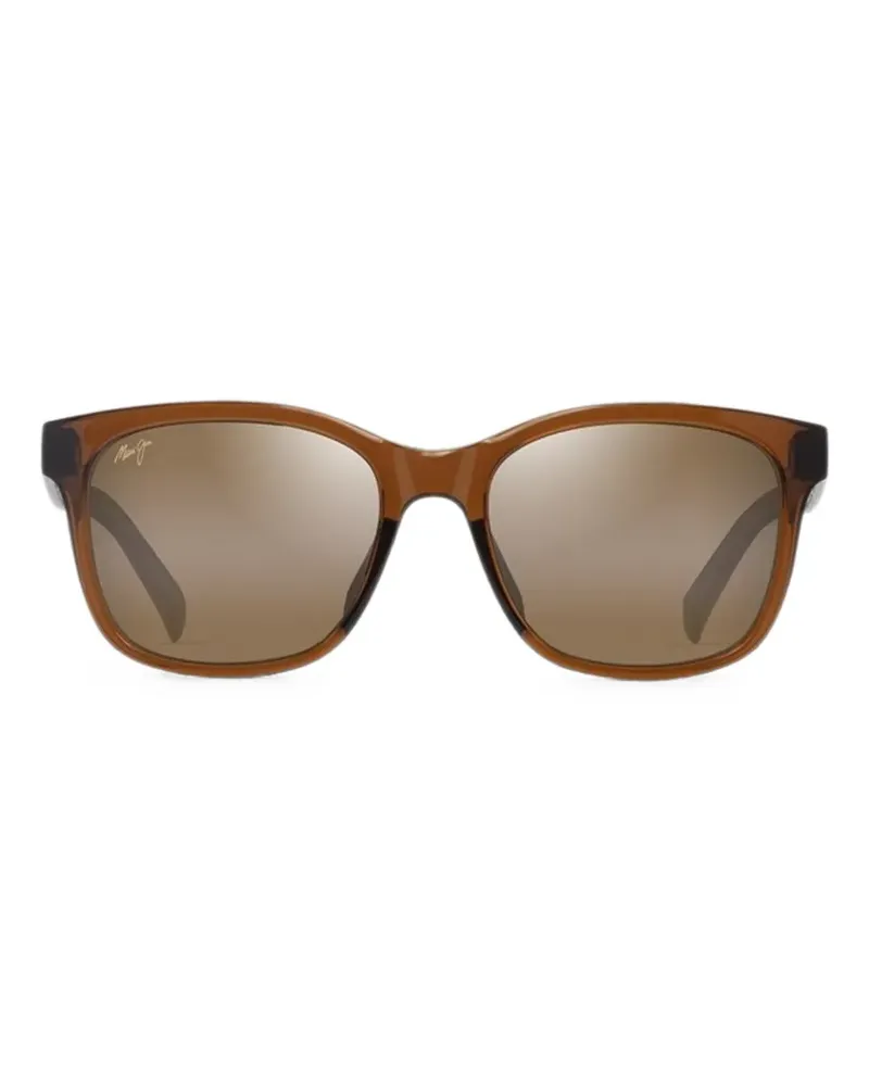 Maui Jim Eckige ʻŌwelo Sonnenbrille - Braun Braun