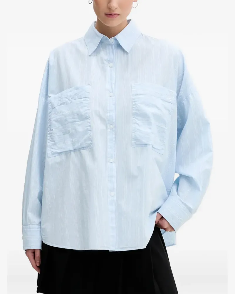 HUGO BOSS Edafnena Hemd mit Brusttaschen - Blau Blau