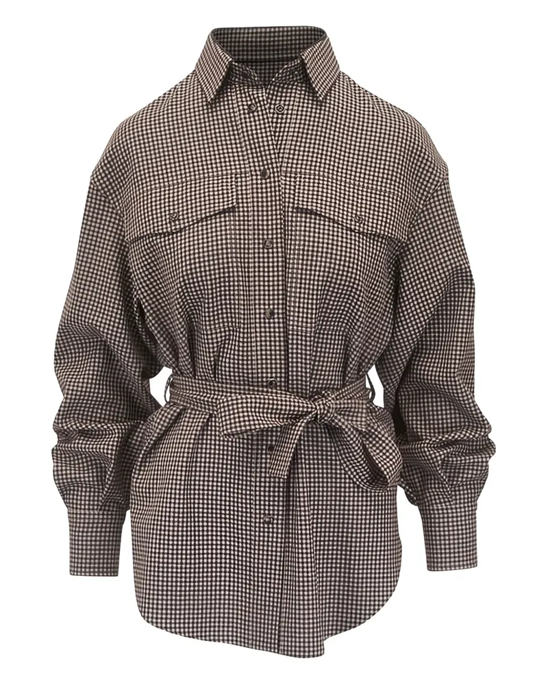 Brunello Cucinelli Kariertes Hemd - Braun Braun