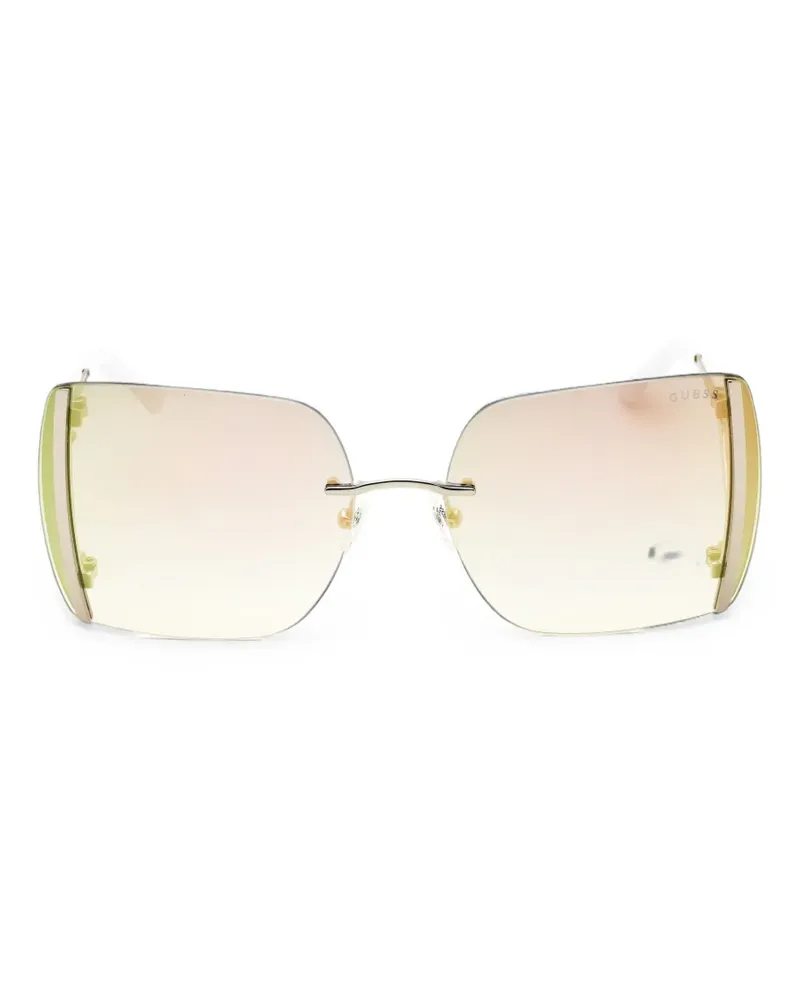 Guess Sonnenbrille mit Oversized-Gestell - Gold Gold