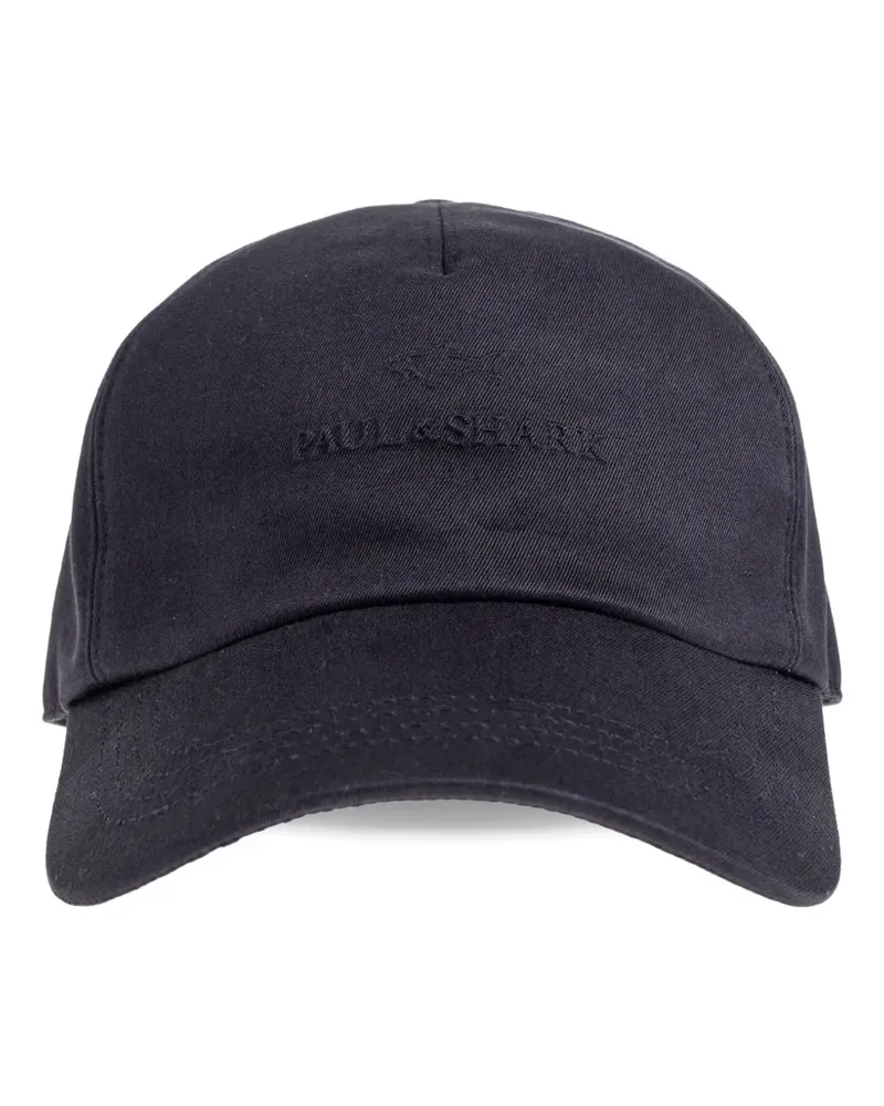 Paul & Shark Baseballkappe mit Logo-Prägung - Blau Blau