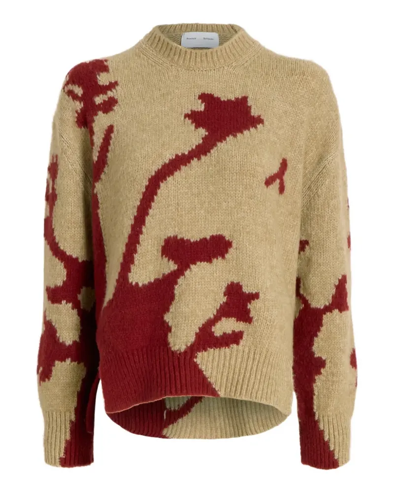 Proenza Schouler Cathy Pullover mit Blumen - Nude Nude