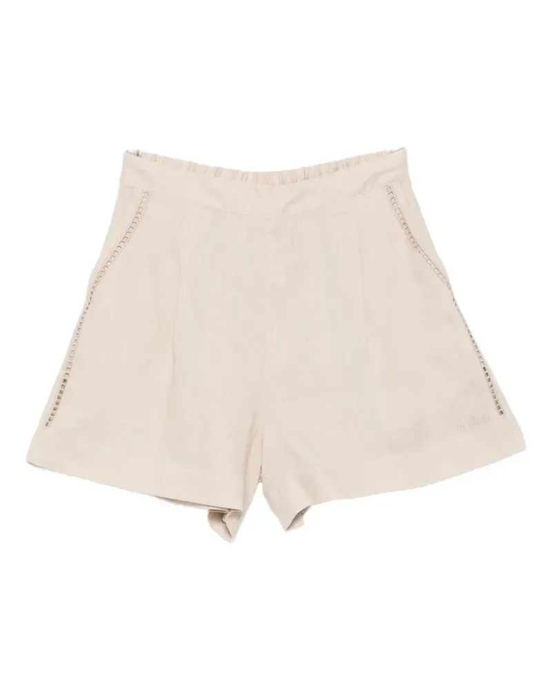 MC2 Saint Barth Amani pleated shorts - Nude Nude