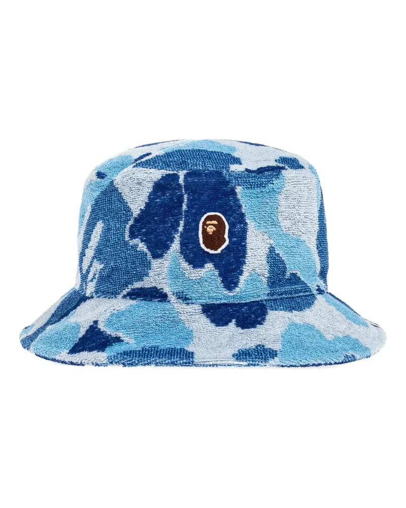 BAPE Ape Head Camouflage-Fischerhut - Blau Blau