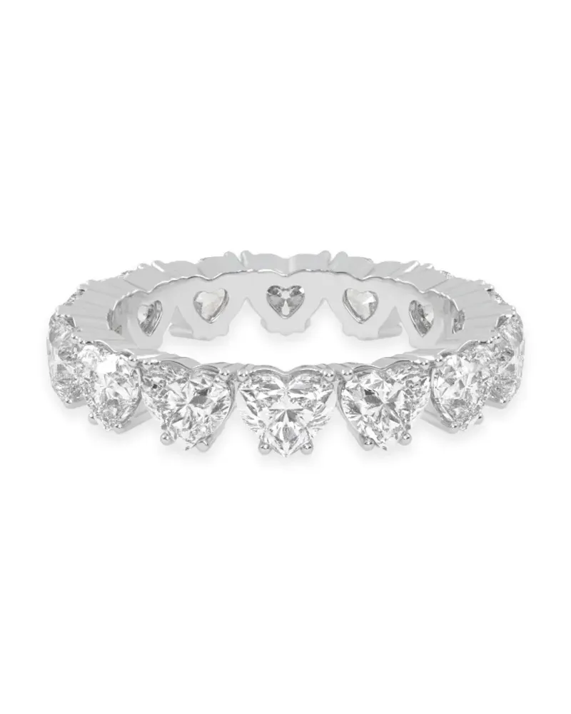 VEYNOU 18kt Memory Ring aus recyceltem Weißgold mit Diamant - Silber Silber