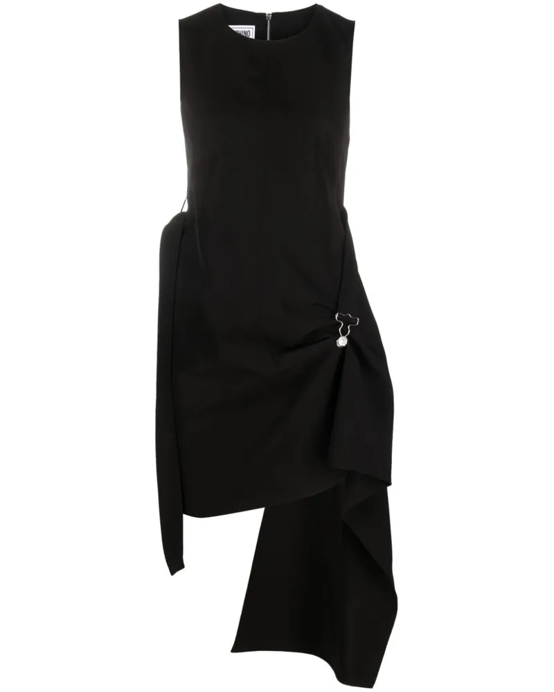 Moschino Drapiertes Minikleid - Schwarz Schwarz