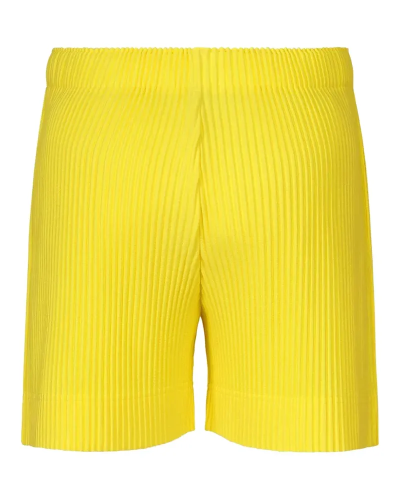 Issey Miyake Colorful Pleats Shorts mit Plissee-Effekt - Gelb Gelb