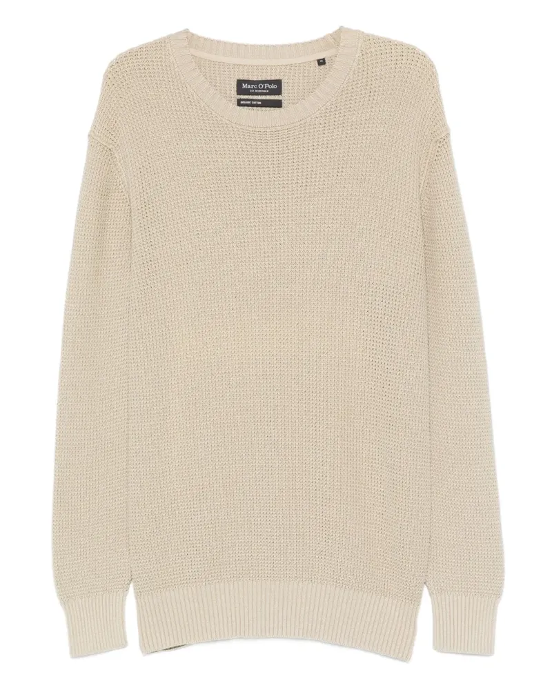 Marc O'Polo Pullover mit Waffelstrick-Muster - Nude Nude