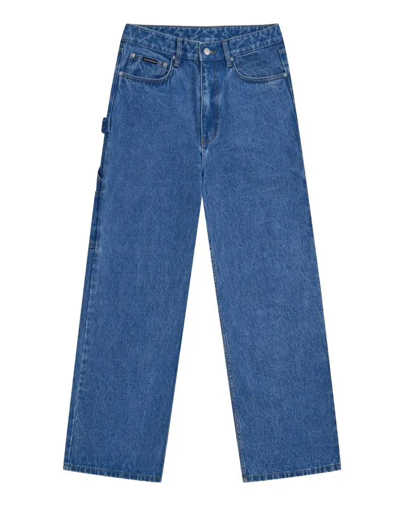 Gosha Rubchinskiy utility denim pocket straight-leg jeans - Blau Blau