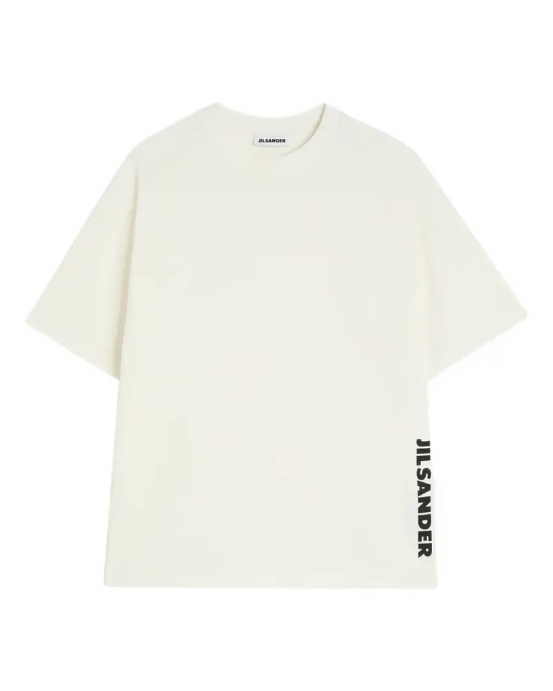 Jil Sander T-Shirt mit Logo-Print - Weiß Weiß