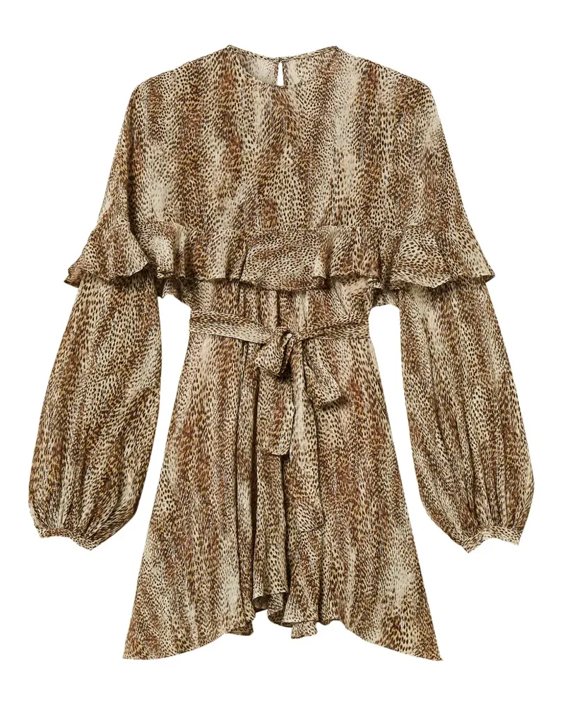 Twin-Set Kleid mit Animal-Print - Braun Braun