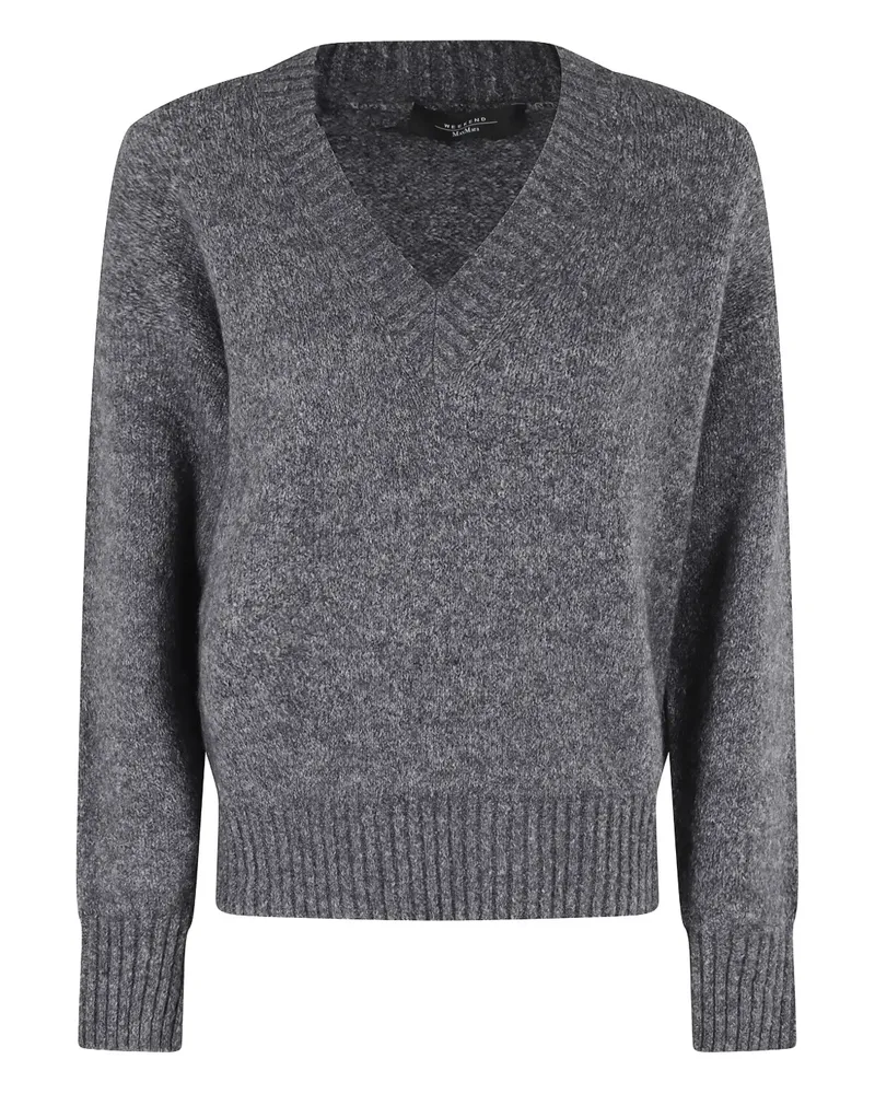 Max Mara V-neck wool sweater - Grau Grau