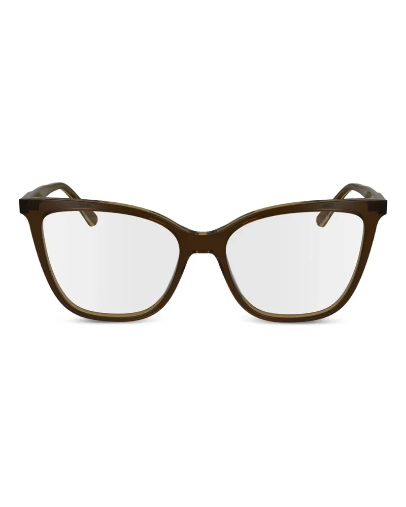 Calvin Klein Cat-Eye-Brille aus Azetat - Braun Braun