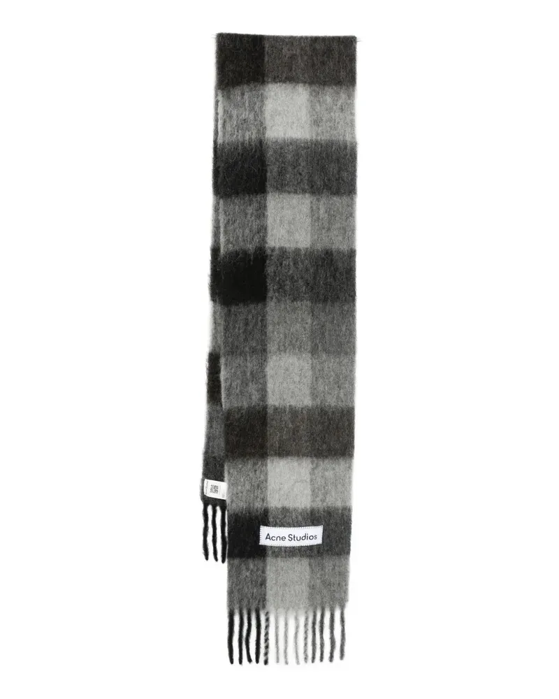 Acne Studios Karierter Schal - Grau Grau