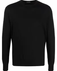 Dell'oglio Pullover mit Rundhalsausschnitt Schwarz