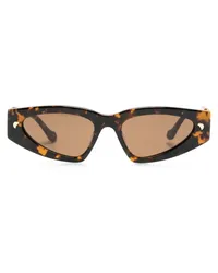 Nanushka Sonnenbrille mit Cat-Eye-Gestell Braun