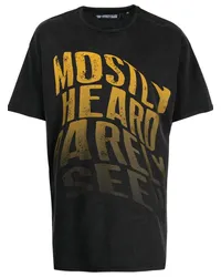 Mostly Heard Rarely Seen Faded Warped T-Shirt Schwarz