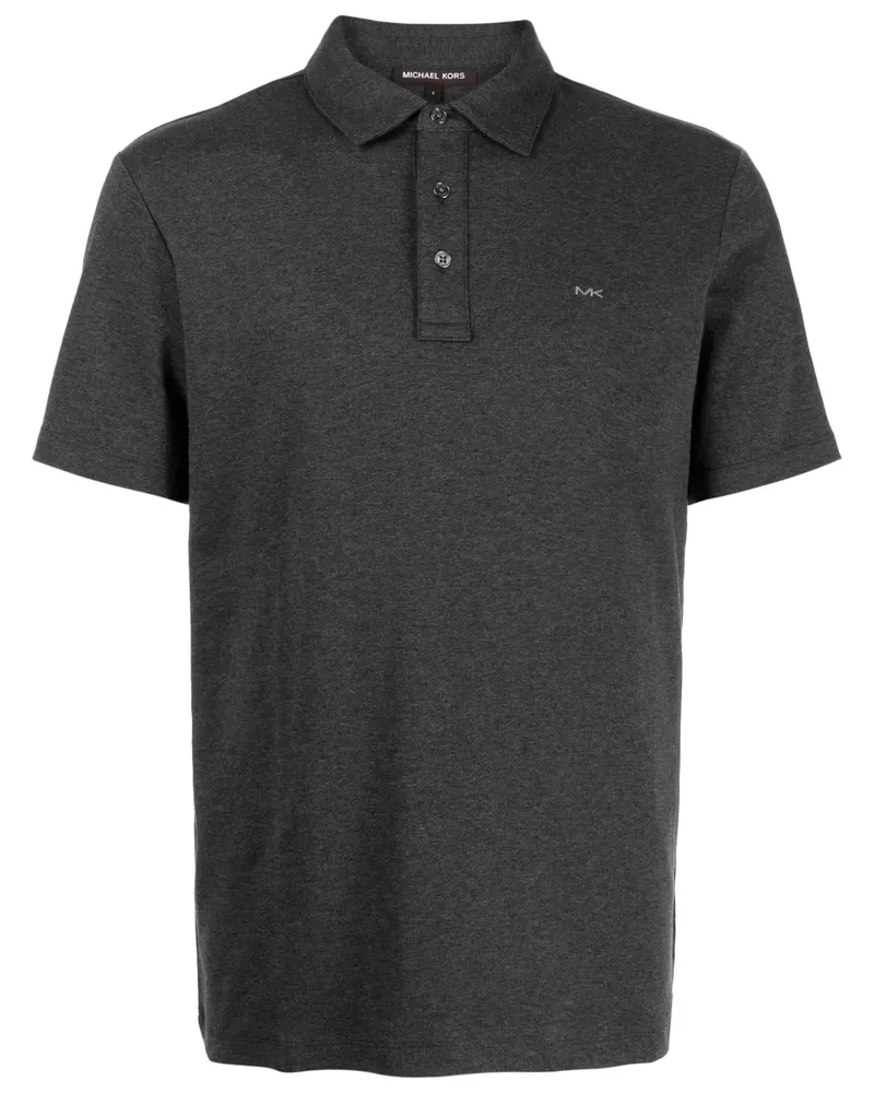 Michael Kors Poloshirt mit Logo-Stickerei - Grau Grau