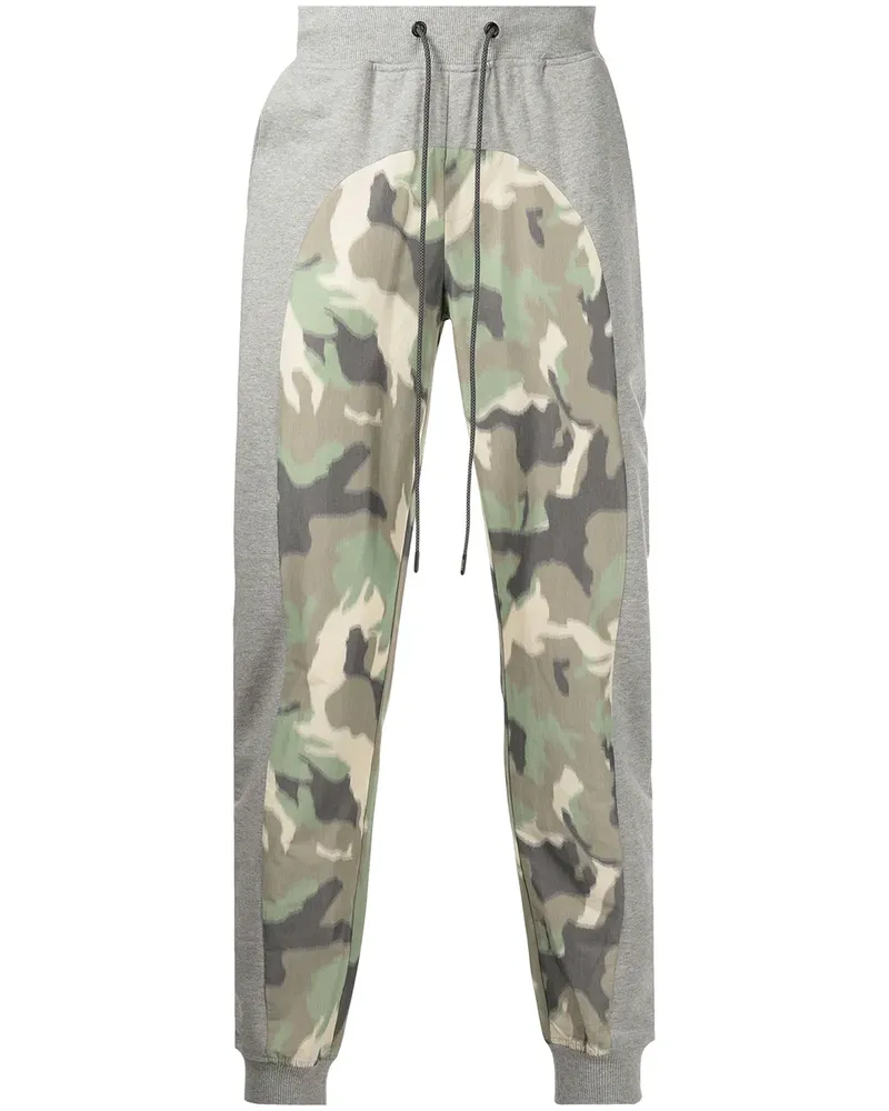 Mostly Heard Rarely Seen Jogginghose mit Camouflage-Einsatz - Grau Grau