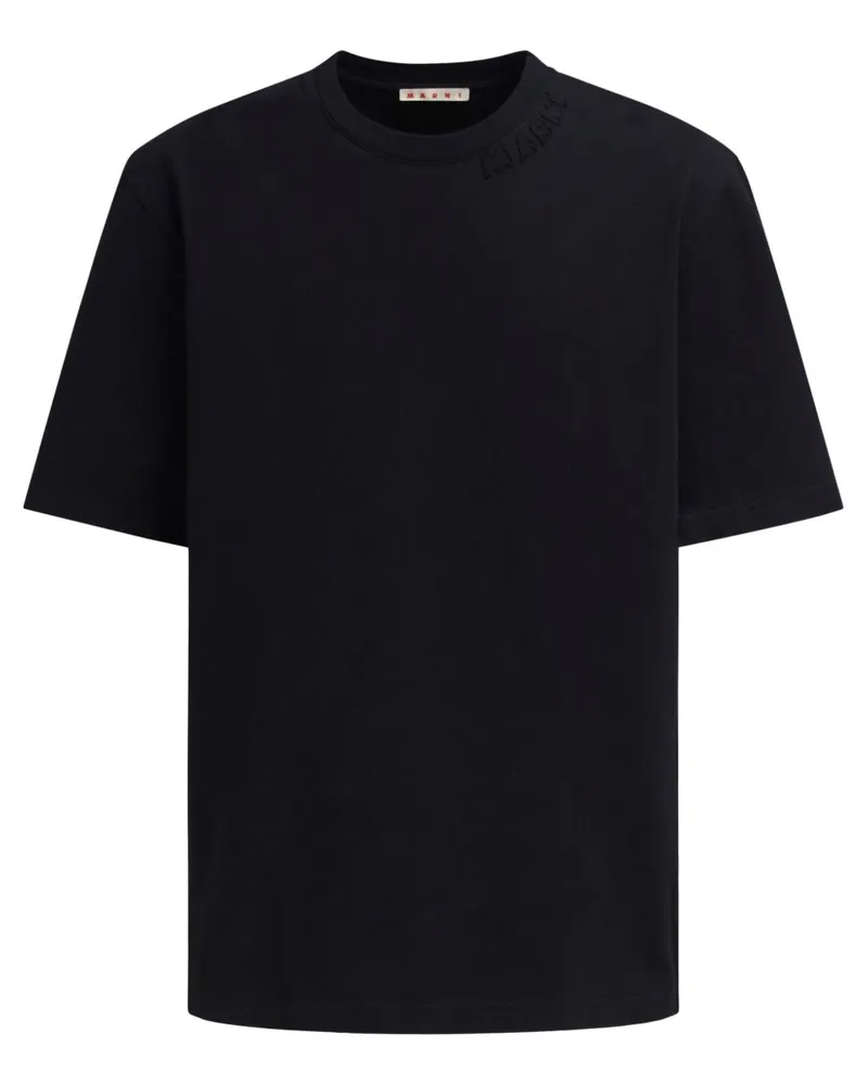 Marni T-Shirt mit Rundhalsausschnitt - Schwarz Schwarz