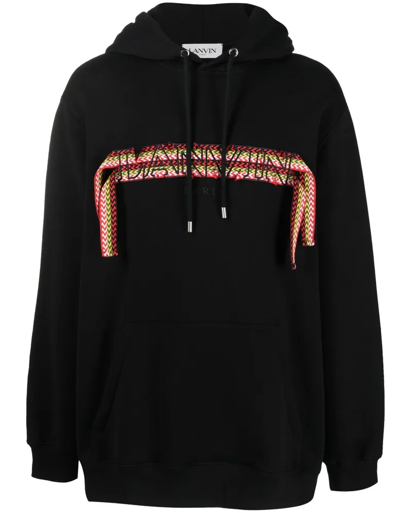 Lanvin Hoodie im Oversized-Look Schwarz