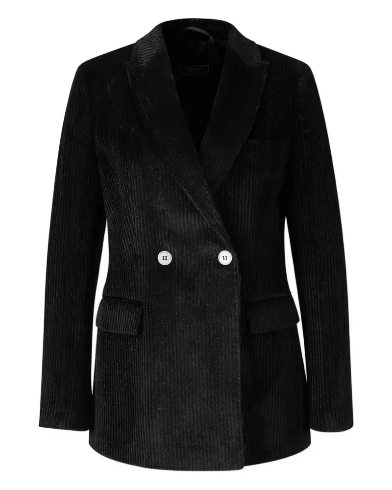 Peserico Cordblazer im Glitter-Look - Schwarz Schwarz