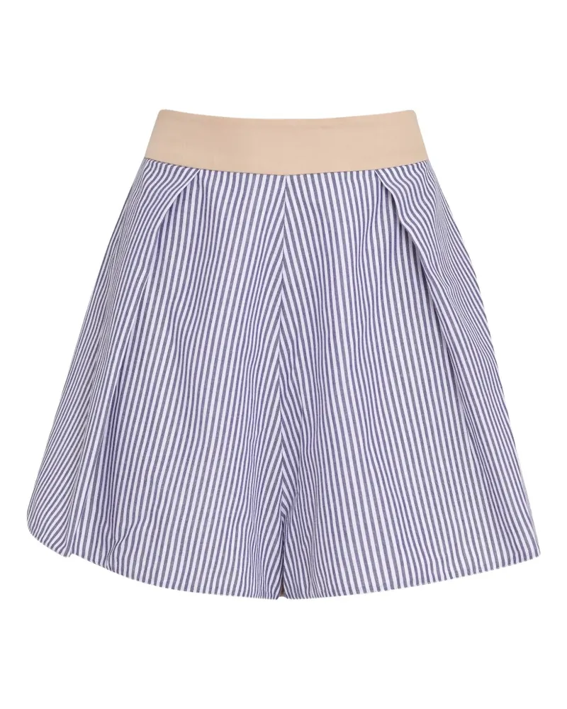 Gloria Coelho x Isabella Fiorentino Shorts mit Streifen - Blau Blau