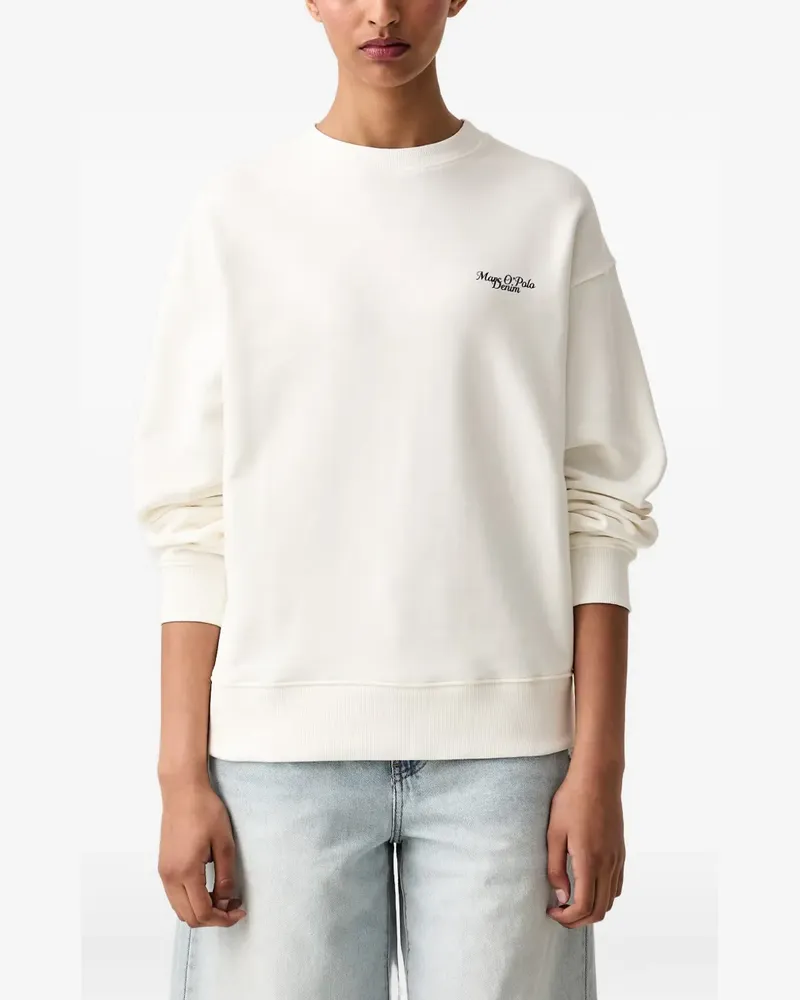 Marc O'Polo graphic-print crew-neck sweatshirt - Weiß Weiß
