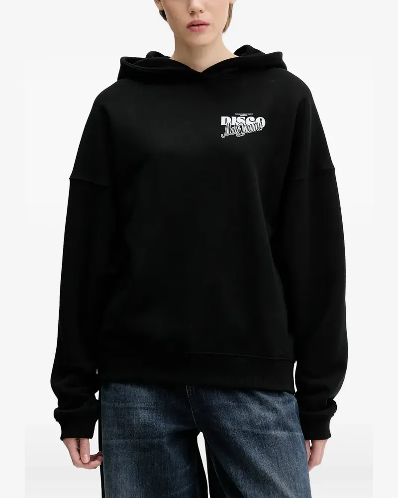 HUGO BOSS Hoodie mit grafischem Print - Schwarz Schwarz