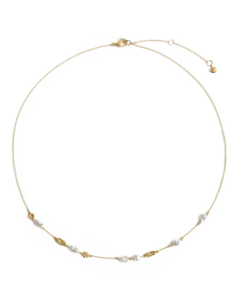 Monica Vinader Capri Halskette mit Perlen - Gold Gold