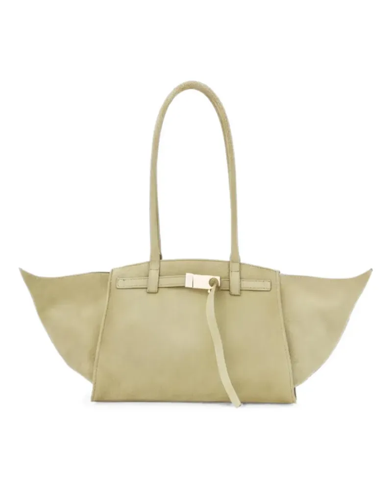 Benedetta Bruzziches Mame suede tote bag - Nude Nude