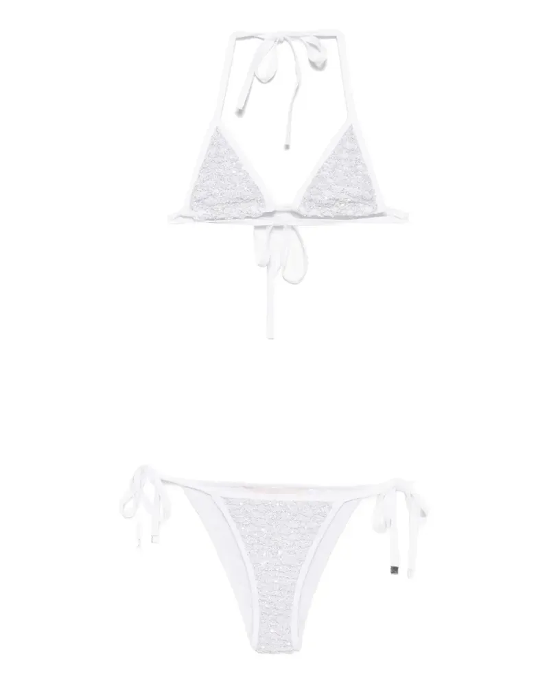Circus Hotel sequin-embellished bikini - Weiß Weiß