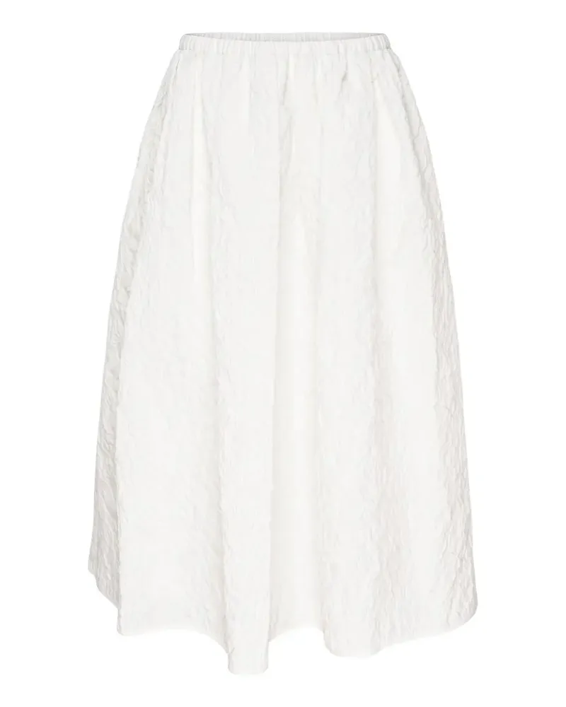Cecilie Bahnsen Bala Floratini matelassé midi skirt - Weiß Weiß