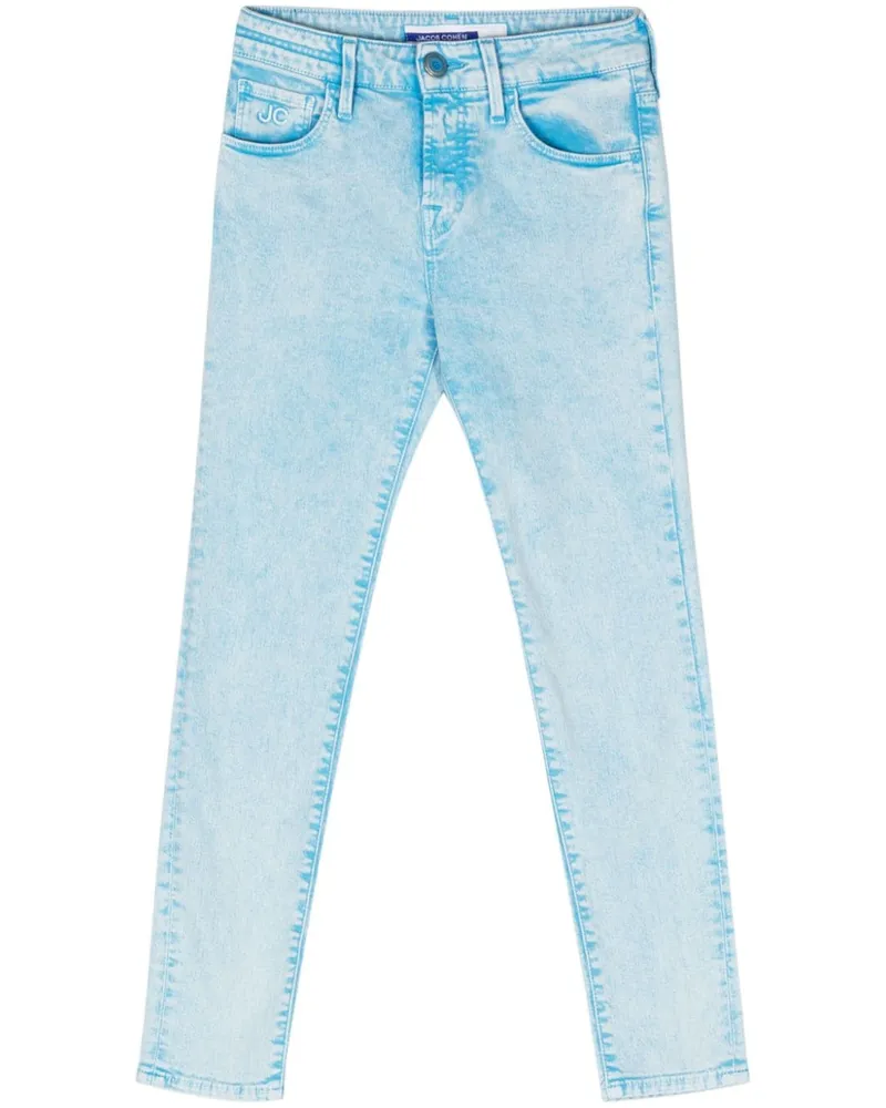 Jacob Cohën Halbhohe Cropped-Jeans - Blau Blau